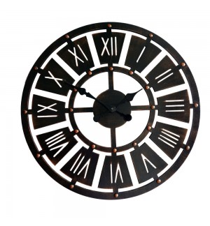 Three-dimensional Roman numerals quartz clock