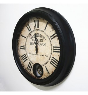 European and American classic iron swing wall clock