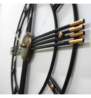 Industrial style wall clock