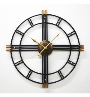 Industrial style wall clock