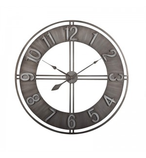 3D iron creative large wall clock