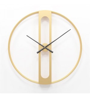 Simple and stylish metal clock round