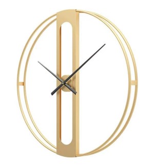 Simple and stylish metal clock round