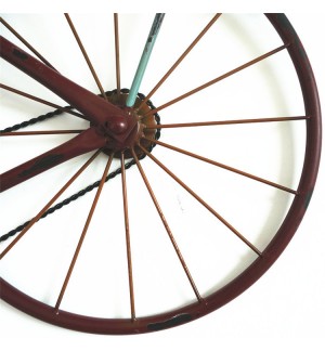 Glass Bicycle Wall Clock