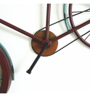 Glass Bicycle Wall Clock