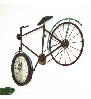 Glass Bicycle Wall Clock